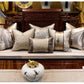 Chic Elegance Polyester Jacquard Square Embroidered Pillow Case / Ruchi