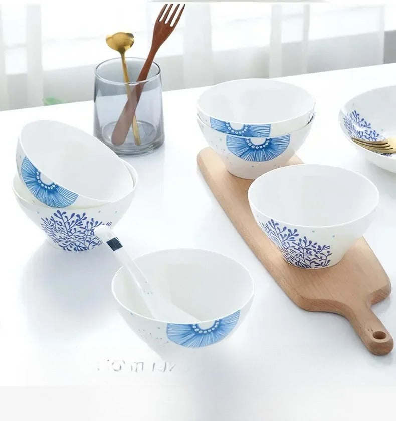 32 Pieces Ceramic Kitchen Dinnerware Set