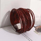 Charming Glittery Wrapped Leather Bracelet / Ruchi