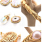 Enticing Pink Baroque Pearl Gold Plated Necklace Set / Ruchi