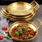 Elegant Brass Non Stick Cooking Pan With Handles / Ruchi