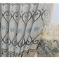 European Embroidered Transparent Polyester Fabric Curtains / Ruchi