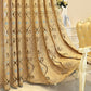 European Embroidered Transparent Polyester Fabric Curtains / Ruchi