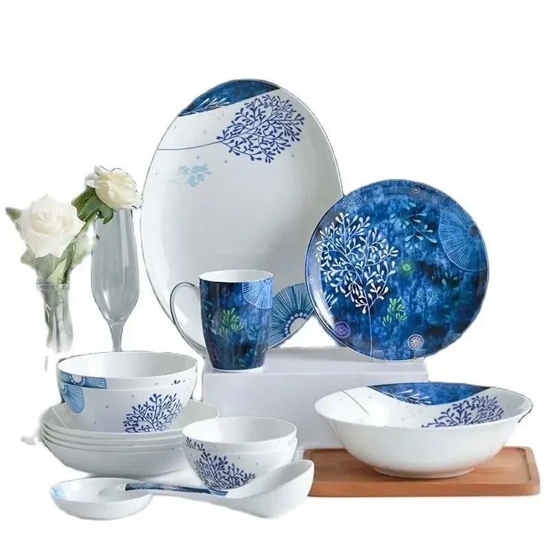 32 Pieces Ceramic Kitchen Dinnerware Set / Ruchi