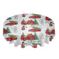 Christmas Decoration Printed Round Polyester Tablecloth / Ruchi