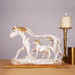 Endearing Muted Tone Galloping Horse Statue Showpiece / Ruchi
