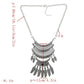 Bohemian Long Carved Coin Necklace / Ruchi