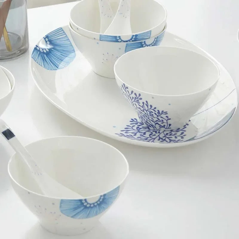 32 Pieces Ceramic Kitchen Dinnerware Set / Ruchi