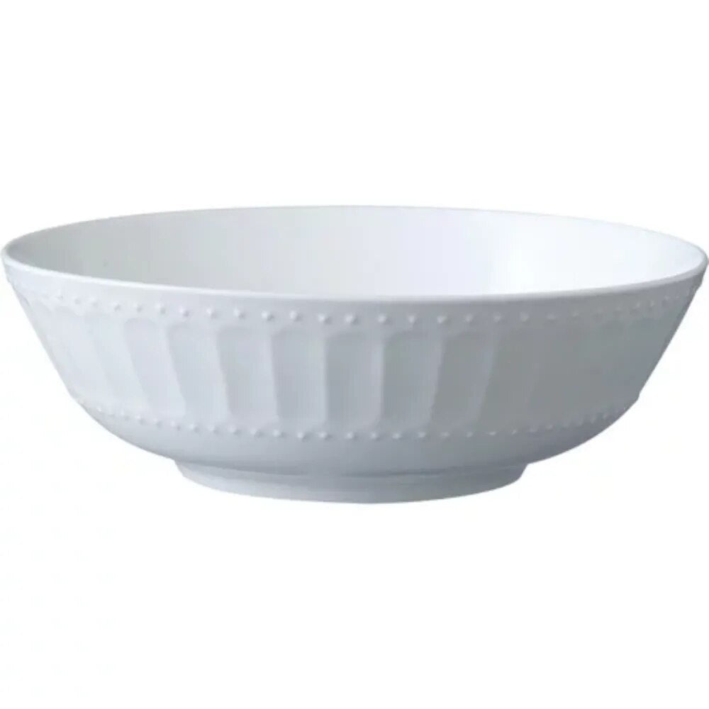 46 Pieces White Ceramic Dinnerware Set For 6 / Ruchi