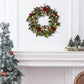 Artificial Pine Branches Round Garland Christmas Wreath With LED Light / Ruchi