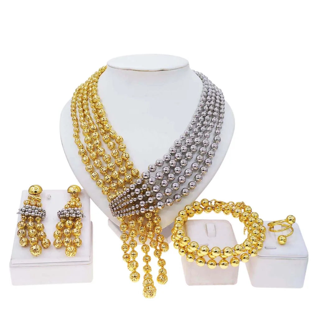 Round Bead Necklace Set / Ruchi