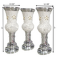 1 Pc Spectacular Pearl & Crystal Embellished Ceramic Flower Vase For Decoration / Ruchi