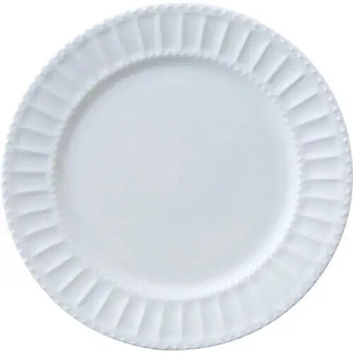 46 Pieces White Ceramic Dinnerware Set For 6 / Ruchi