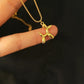 Endearing Figurine Pendant Clavicle Golden Metal Necklace / Ruchi