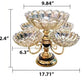 European Lotus Design Metal Fruit Stand With 5 Bowls / Ruchi