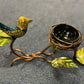 Elegant Metal Wall Hanging Of Bird With Nest / Ruchi