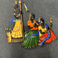 Intricately Crafted Metal Wall Hanging Of Lord Krishna And Radha's Sringar / Ruchi