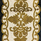 Enchanting Scalloped Edge Design Gold And White Beaded Table Runner / Ruchi