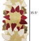 Endearing Multicolor Leaves Pattern Beaded Table Runner / Ruchi