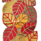 Majestic Handcrafted Leaf Shaped Beaded Table Runner / Ruchi