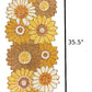 Enticing Sunflower Design Colorful Beaded Table Runner / Ruchi