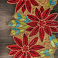 Exquisite Leafy Floral Design Beaded Table Runner / Ruchi