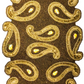 Paisley Textured Gold And Brown Beaded Table Runner / Ruchi