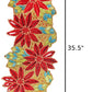 Exquisite Leafy Floral Design Beaded Table Runner / Ruchi