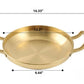 Elegant Brass Non Stick Cooking Pan With Handles / Ruchi