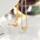 Endearing Love Pendant Golden Metal Necklace For Women / Ruchi