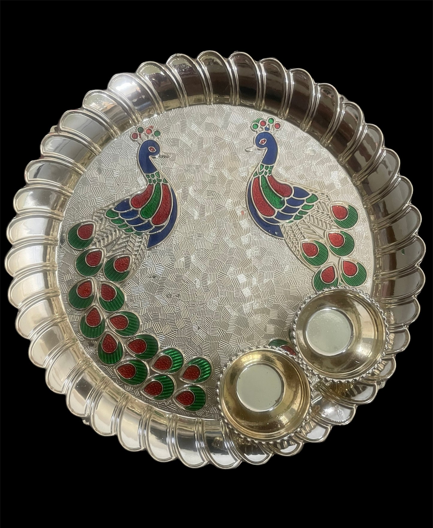 Traditional Set Of Thali With Rakhi And Lumba For Brothers & Sisters-In-Laws / Ruchi