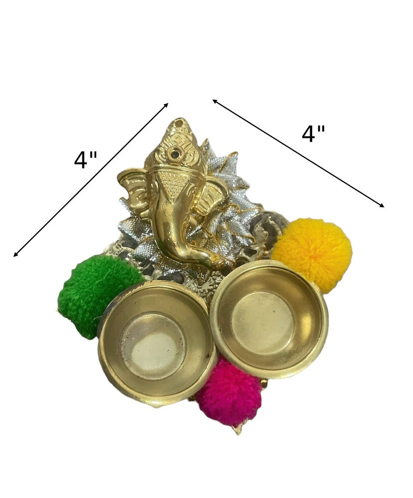 Complete Raksha Bandhan Set Of Thali Rakhi And Vase / Ruchi