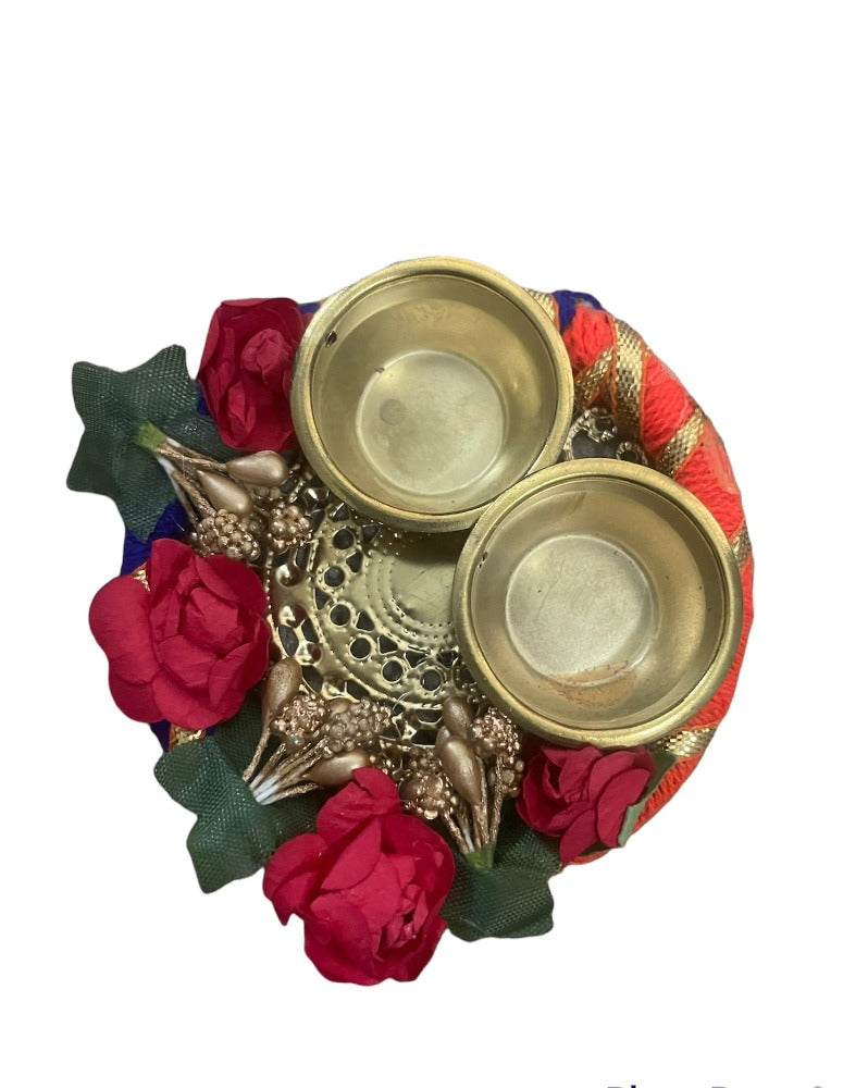 Captivating Raksha Bandhan Set Of Thali, Rakhi, Lumba, And Traditional Essentials / Ruchi
