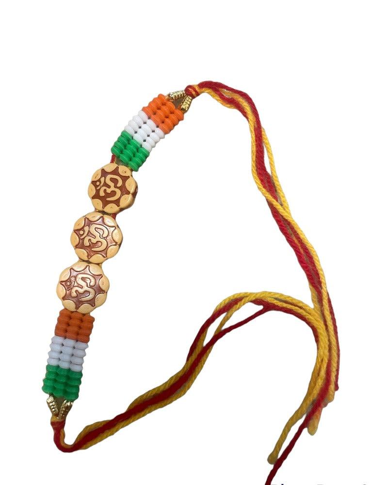 Exquisite Set Of Raksha Bandhan Thali With 2 Rakhi / Ruchi