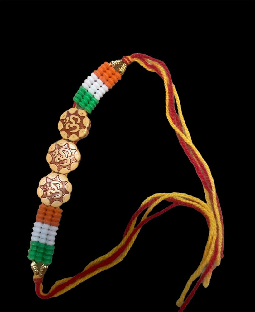 Exquisite Set Of Raksha Bandhan Thali With 2 Rakhi / Ruchi