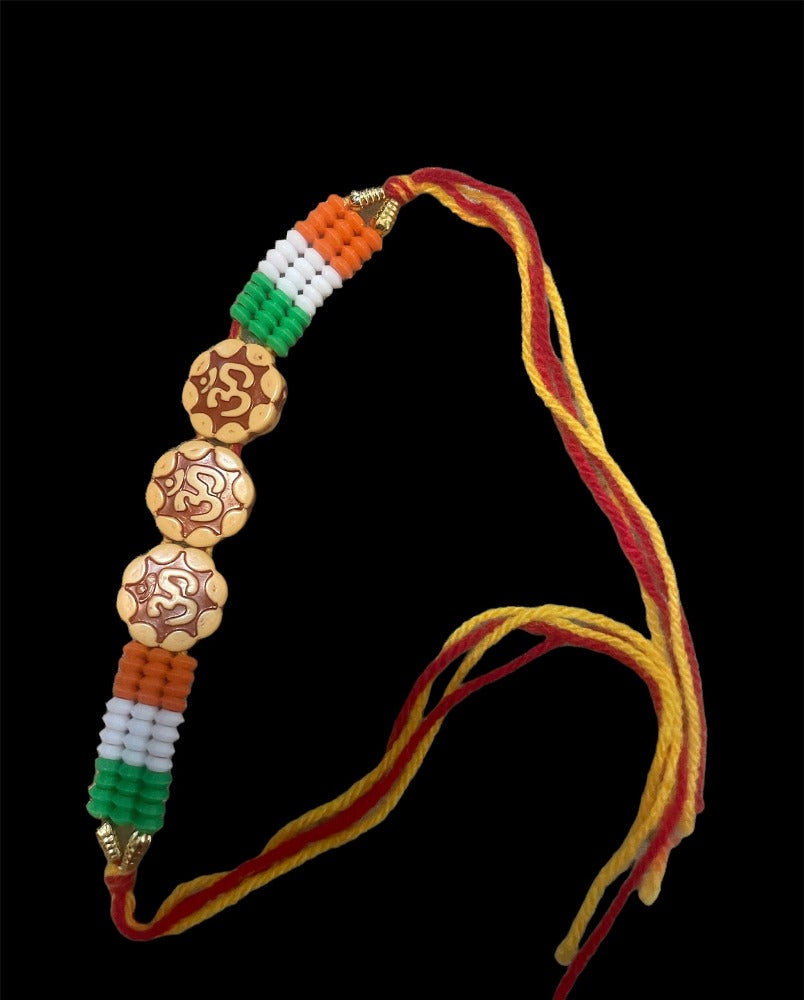 Exquisite Set Of Raksha Bandhan Thali With 2 Rakhi / Ruchi