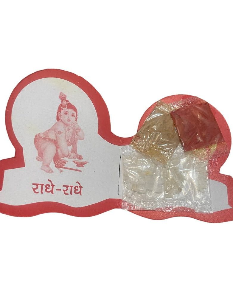 Set Of Ganesha Designed Raksha Bandhan Thali With Rakhi And Lumba / Ruchi