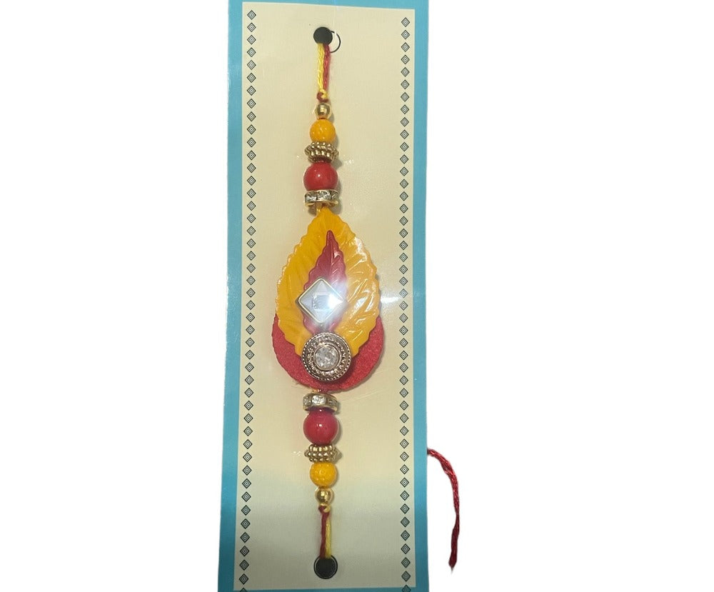 Exquisite Set Of Raksha Bandhan Thali With 2 Rakhi / Ruchi