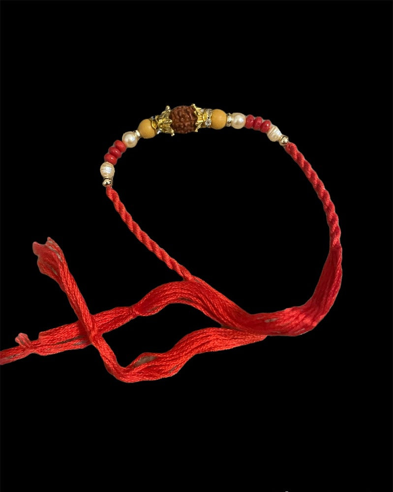 Elegant Raksha Bandhan Set Of Thali Rakhi And Vase / Ruchi