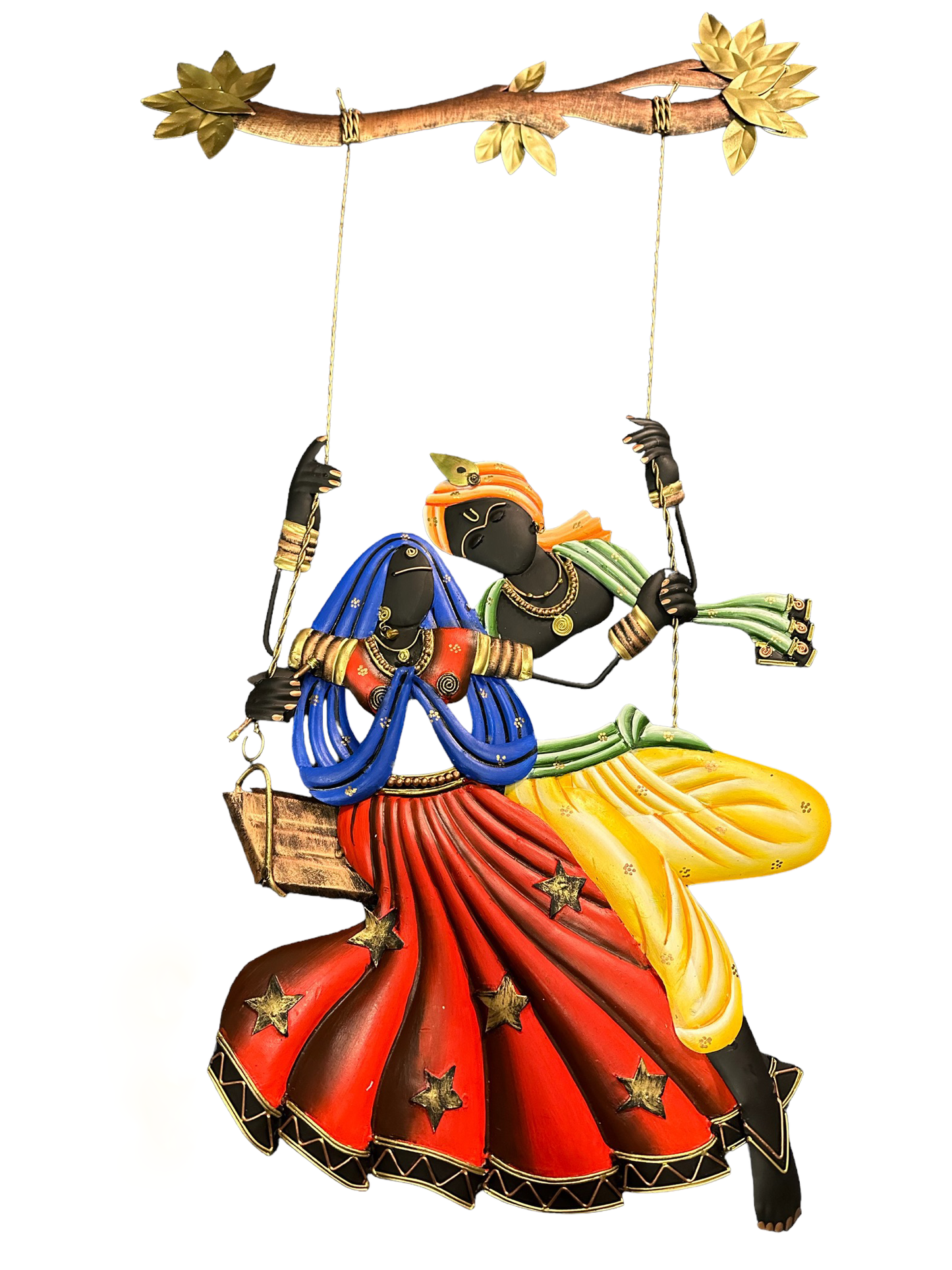 Divine Metallic Decorative Swing Of Radha Krishna / Ruchi