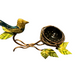 Elegant Metal Wall Hanging Of Bird With Nest / Ruchi