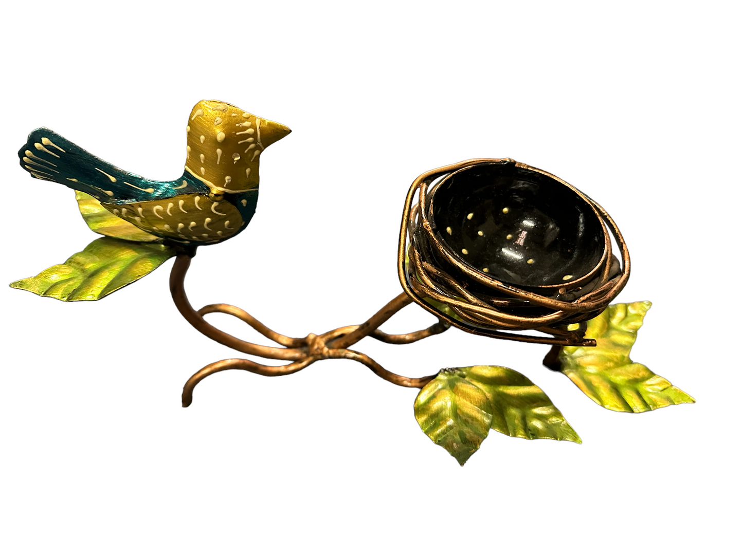 Elegant Metal Wall Hanging Of Bird With Nest / Ruchi