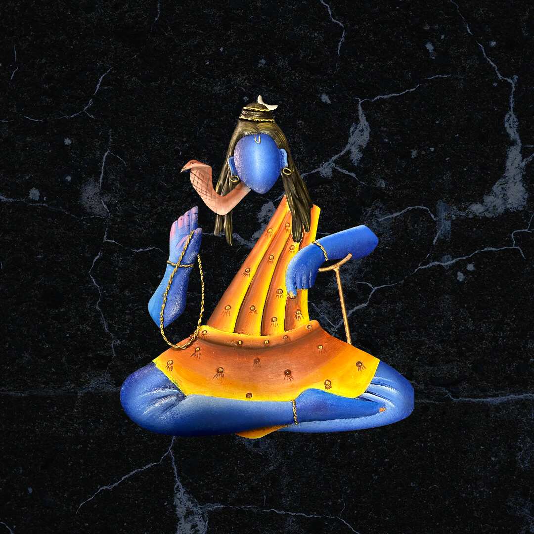 Enticing Metal Wall Hanging Of Lord Shiva For Wall Decor / Ruchi