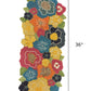 Elegant Handcrafted Multicolor Beaded Fabric Table Runner / Ruchi