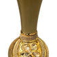 1 Pc Antique Gold Painted Ceramic Flower Vase / Ruchi