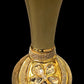 1 Pc Antique Gold Painted Ceramic Flower Vase / Ruchi