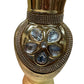 1 Pc Exquisite Gold Polished Ceramic Tabletop Vase / Ruchi