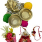 Divine Ganesha Raksha Bandhan Celebration Set With Thali, Rakhi And Lumba / Ruchi