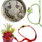 Elegant Raksha Bandhan Set Of Thali Rakhi And Vase / Ruchi