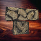 Marvelous Golden Leaf Pattern Table Runner With Placemat / Ruchi